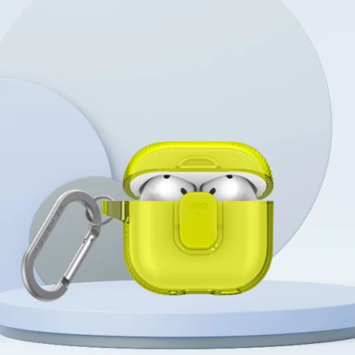 Uniq Glase Pro tok AirPods 4-hez - Sárga - 6