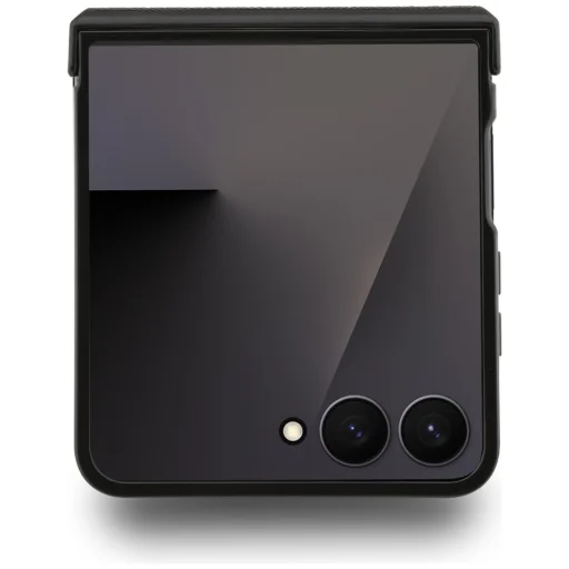 Samsung Galaxy Z Flip 7 Karl Lagerfeld Saffiano Karl&Choupette Pin tok fekete - 3