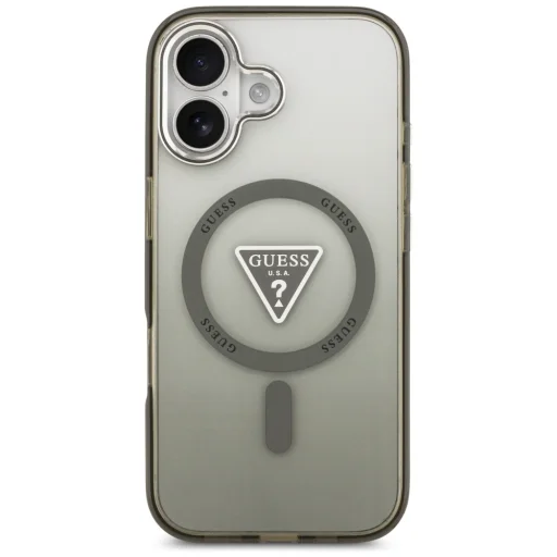  iPhone 17 Khaki Guess IML Gradiens Háromszög Logó MagSafe tok - 3