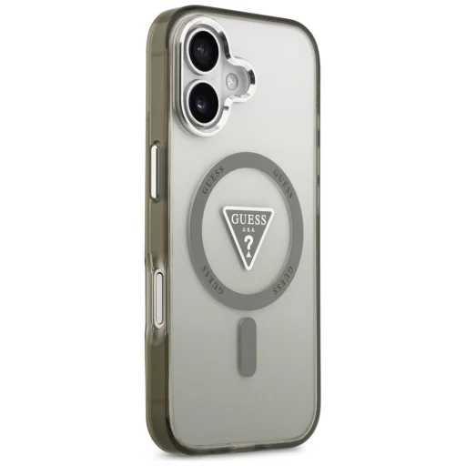  iPhone 17 Khaki Guess IML Gradiens Háromszög Logó MagSafe tok - 4