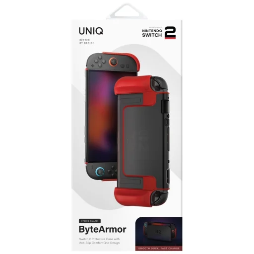 Uniq Hybrid Bytearmor tok Nintendo Switch 2 - Piros - 4