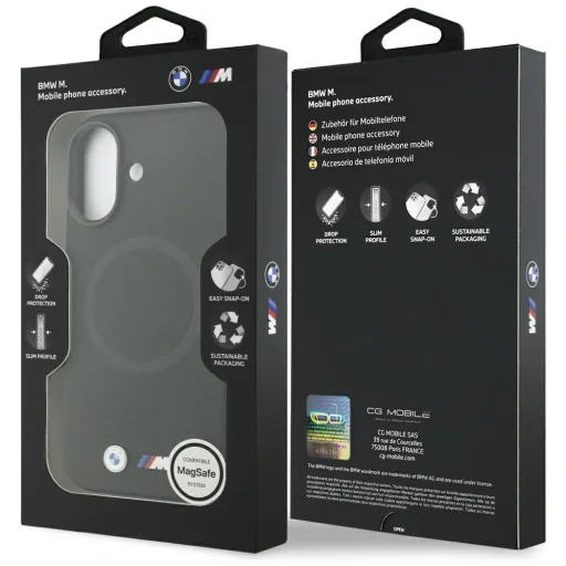  iPhone 17 Fekete BMW M FW Metal Logo MagSafe tok - 8