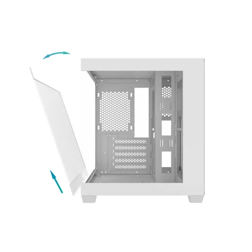 Darkflash C275P számítógép ház ventilátorok nélkül (Fehér) - 12