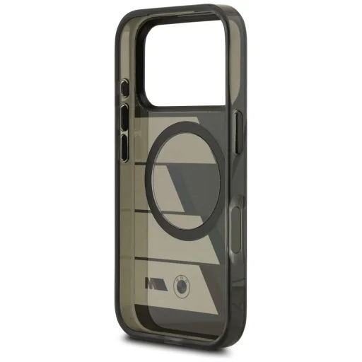  iPhone 17 Pro Max BMW M IML Fém Gombok Háromszínű Vonalkák MagSafe tok Antracit - 7