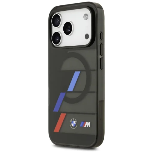  iPhone 17 Pro Max BMW M IML Fém Gombok Trikolor Csíkok MagSafe Fekete tok - 2