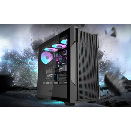 Darkflash DS900 Mesh Computer Case without Fans (White) - 8