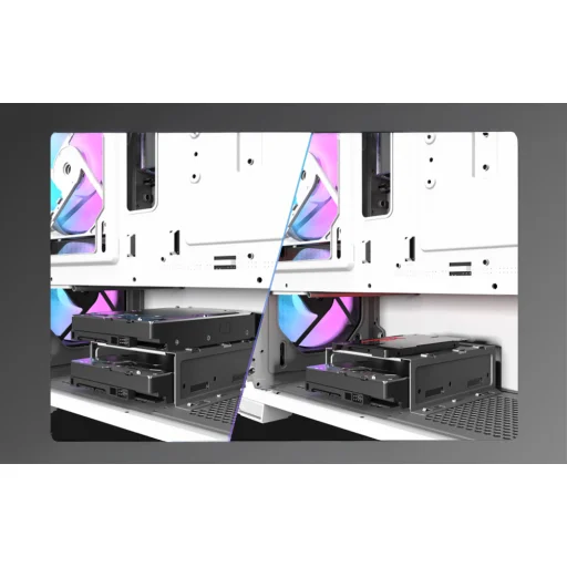 Darkflash DS900 Mesh Computer Case without Fans (White) - 14