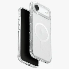  iPhone 17 Air Átlátszó-csillámló Uniq LifePro Xtreme Magclick töltőtok