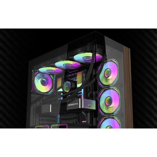 Darkflash DS900W számítógépház ventilátorok nélkül (fehér) - 9