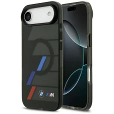  iPhone 17 Fekete BMW M IML Fém Gombok Trikolor Csíkok MagSafe tok