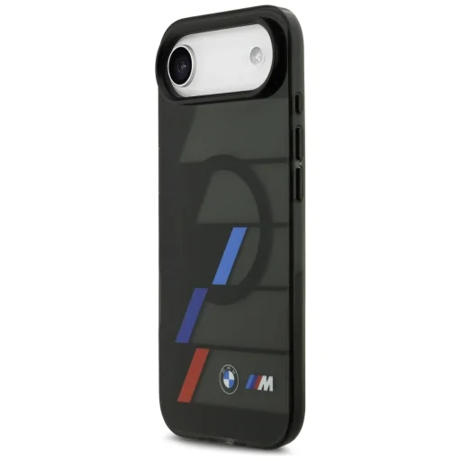 iPhone 17 Fekete BMW M IML Fém Gombok Trikolor Csíkok MagSafe tok - 2
