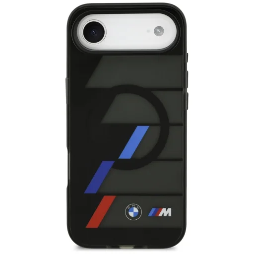  iPhone 17 Fekete BMW M IML Fém Gombok Trikolor Csíkok MagSafe tok - 3