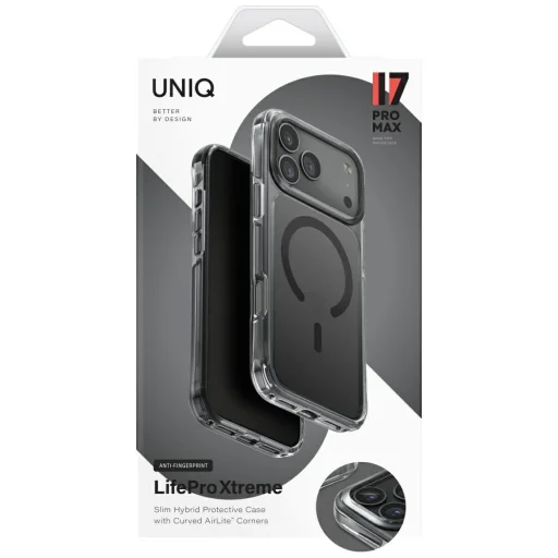  iPhone 17 Pro Max fekete Uniq LifePro Xtreme Magclick Charging tok - 6