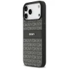  iPhone 17 Pro Max fekete DKNY Repeat Texture Pattern tok - 2