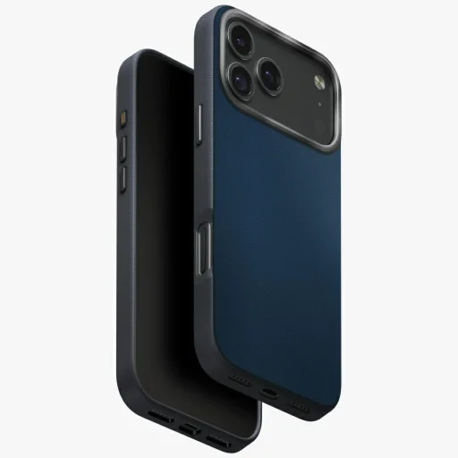  iPhone 17 Pro Max Kék és Fekete Uniq Lyden DS tok Magclick töltés - 1