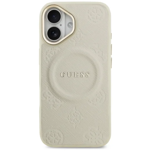  iPhone 17 Guess Peony Hot Stamp MagSafe tok bézs - 3