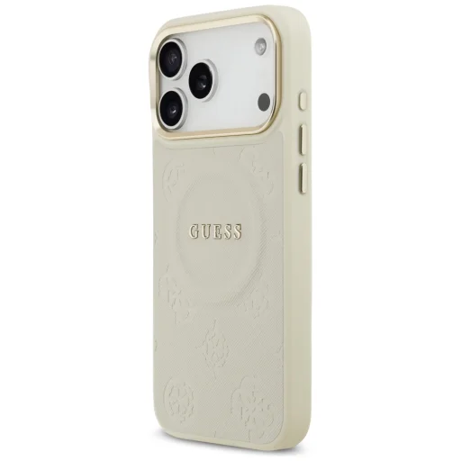  iPhone 17 Pro Max Guess Peony Hot Stamp MagSafe tok bézs - 2