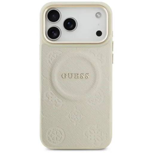  iPhone 17 Pro Max Guess Peony Hot Stamp MagSafe tok bézs - 3