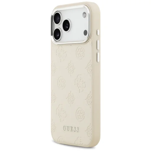  iPhone 17 Pro Max Bézs Guess Peony Hot Stamp Script MagSafe tok - 2