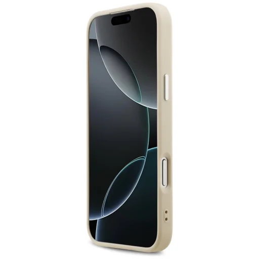  iPhone 17 Pro Max Bézs Guess Peony Hot Stamp Script MagSafe tok - 5