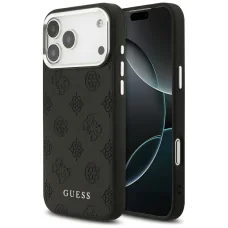  iPhone 17 Pro Max Guess Peony Hot Stamp Script MagSafe tok Fekete