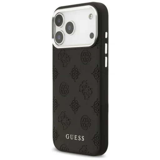  iPhone 17 Pro Max Guess Peony Hot Stamp Script MagSafe tok Fekete - 2