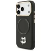  iPhone 17 Pro Max Fekete Karl Lagerfeld Big Strap Choupette Metal Logo MagSafe tok thumbnail