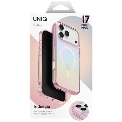  iPhone 17 Pro Max Uniq Iridescia tok Magclick töltéshez - Többszínű - 6