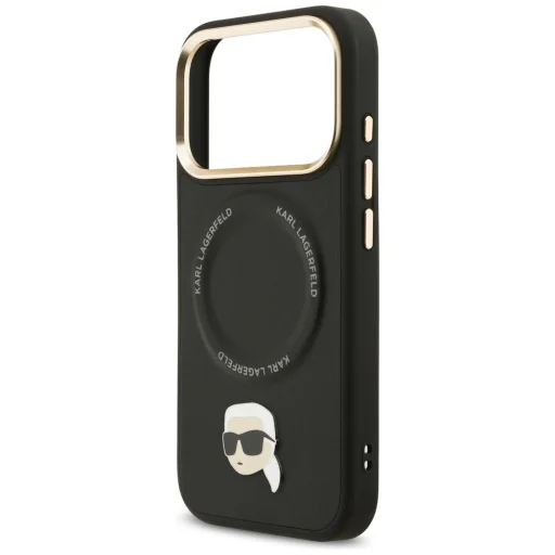  iPhone 17 Pro fekete Karl Lagerfeld Big Strap Karl Metal Logo MagSafe tok - 6