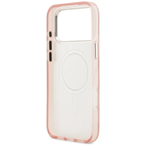  iPhone 17 Pro Karl Lagerfeld IML Aquarelle Choupette & Logo MagSafe rózsaszín tok - 7