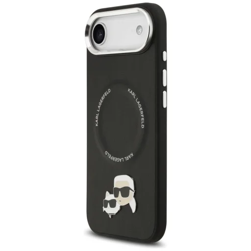  iPhone 17 fekete Karl Lagerfeld Karl & Choupette Pins MagSafe tok - 2