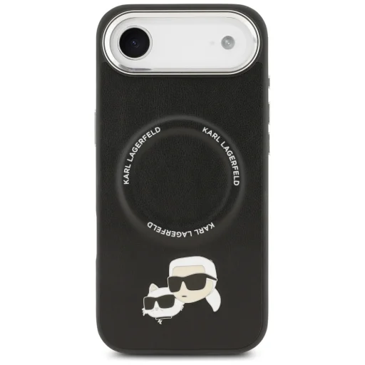  iPhone 17 fekete Karl Lagerfeld Karl & Choupette Pins MagSafe tok - 3