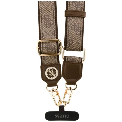 Universal Guess CBDY 4G Tether Patch Strass Metal Logo barna - 3