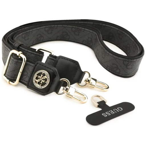 Guess Universal CBDY 4G Tether Patch Strass Fém Logó fekete, - 2