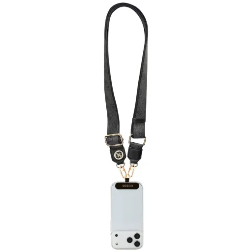 Guess Universal CBDY 4G Tether Patch Strass Fém Logó fekete, - 4