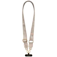 Guess Universal CBDY 4G Tether Patch Strass Metal Logo univerzális nyakpánt rózsaszín