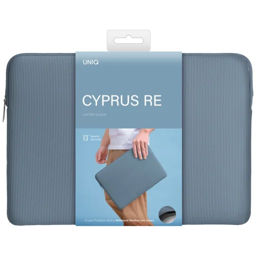 Uniq Cyprus Ridge Edition Laptop Sleeve 14" tok vízálló neoprén - kék - 6