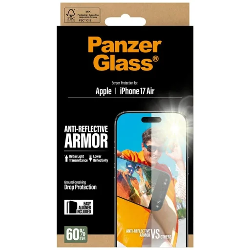  iPhone 17 Air PanzerGlass Armor Anti-Reflective EasyAligner Edzett üveg üvegfólia - 5