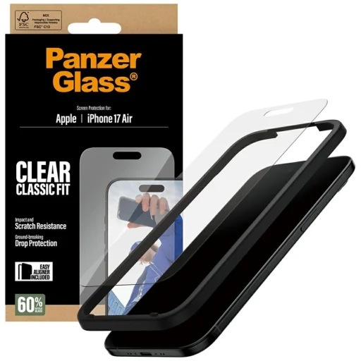  iPhone 17 Air PanzerGlass Classic Fit EasyAligner Edzett Üveg üvegfólia - 4