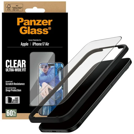 PanzerGlass Ultra-Wide Fit EasyAligner edzett üveg iPhone Air üvegfólia - 4