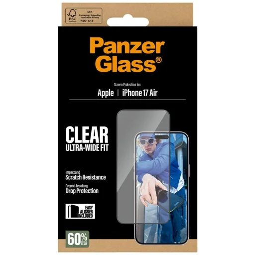 PanzerGlass Ultra-Wide Fit EasyAligner edzett üveg iPhone Air üvegfólia - 5