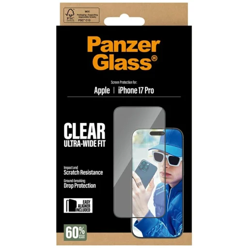  iPhone 17 Pro PanzerGlass Ultra-Wide Fit EasyAligner edzett üveg üvegfólia - 5