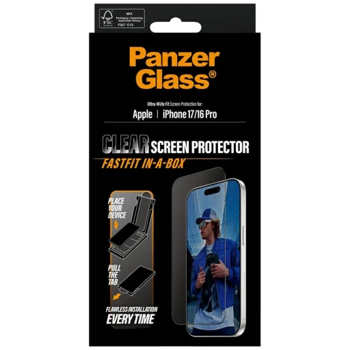  iPhone 17 PanzerGlass Ultra-Wide Fit Fastfit edzett üveg üvegfólia - 5