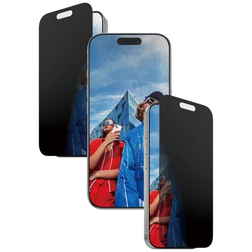  iPhone 17 / 16 Pro PanzerGlass Ultra-Wide Fit EasyAligner Privacy üvegfólia - 2