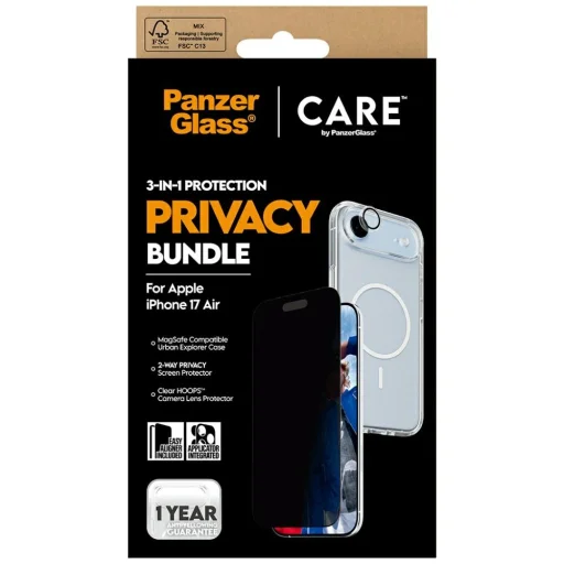  iPhone 17 Air CARE by PanzerGlass Flagship Privacy 3 az 1-ben tok + Privacy üveg + Lencsevédő tok - 6