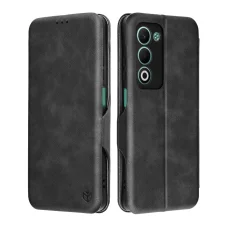 Oppo A5 4G Fekete Techsuit Safe Wallet Plus tok