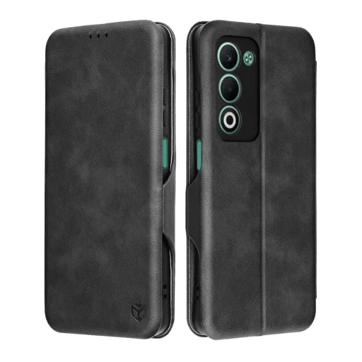 Oppo A5 4G Fekete Techsuit Safe Wallet Plus tok - 1