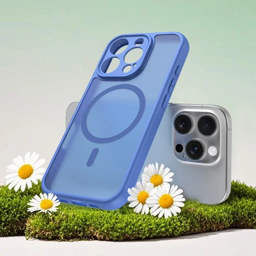 iPhone 16 Pro Sky Blue Techsuit - HaloFrost II MagSafe tok - 6