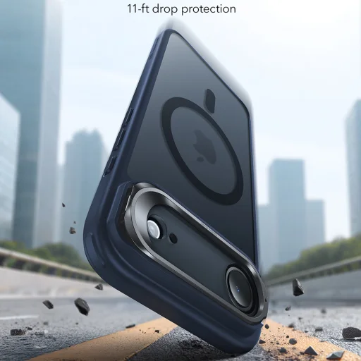  iPhone 17 Air - Fagyos Kék ESR - Classic Hybrid HaloLock Kitámasztható tok - 2