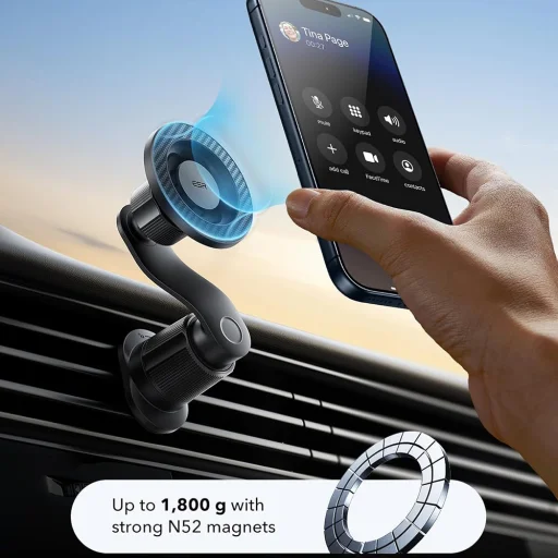 Szellőzőre erősíthető Magsafe telefontartó ESR Autós tartó OmniLock (2B52301) - 5